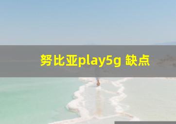 努比亚play5g 缺点